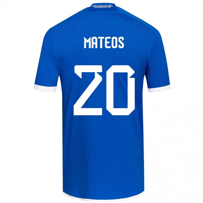 Kids Football Federico Mateos #20 Blue White Home Jersey 2024/25 T-Shirt