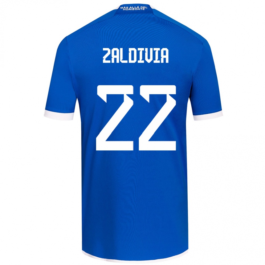 Kids Football Matías Zaldivia #22 Blue White Home Jersey 2024/25 T-Shirt