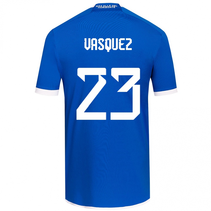 Kids Football Ignacio Vásquez #23 Blue White Home Jersey 2024/25 T-Shirt