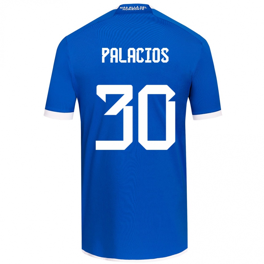 Kids Football Cristian Palacios #30 Blue White Home Jersey 2024/25 T-Shirt