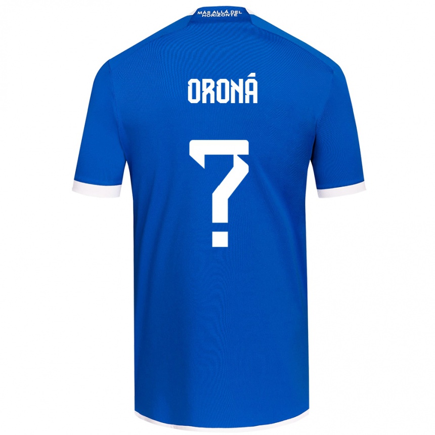 Kids Football Marco Oroná #0 Blue White Home Jersey 2024/25 T-Shirt