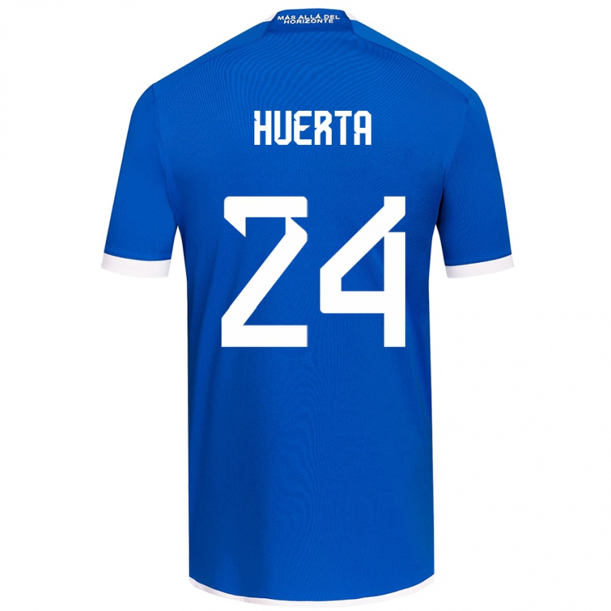 Kids Football Renato Huerta #24 Blue White Home Jersey 2024/25 T-Shirt