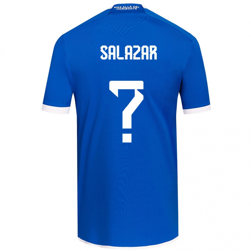 Kids Football Yahir Salazar #0 Blue White Home Jersey 2024/25 T-Shirt