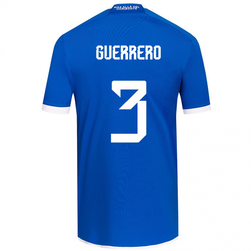 Kids Football Carla Guerrero #3 Blue White Home Jersey 2024/25 T-Shirt