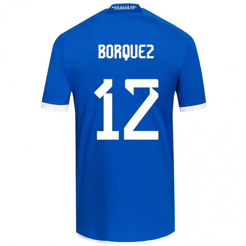 Kids Football Gabriela Bórquez #12 Blue White Home Jersey 2024/25 T-Shirt