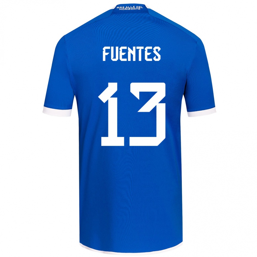 Kids Football Karen Fuentes #13 Blue White Home Jersey 2024/25 T-Shirt