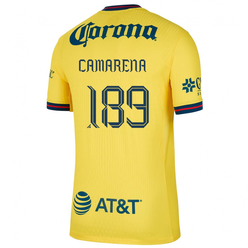 Kids Football Luis Camarena #189 Yellow Blue Home Jersey 2024/25 T-Shirt