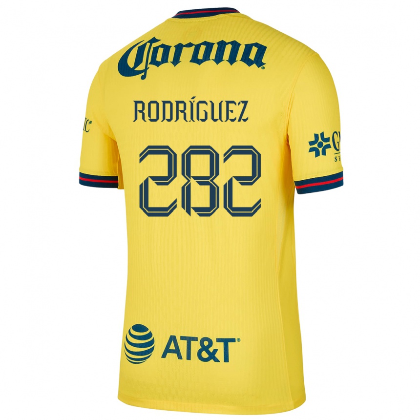 Kids Football Francisco Rodríguez #282 Yellow Blue Home Jersey 2024/25 T-Shirt