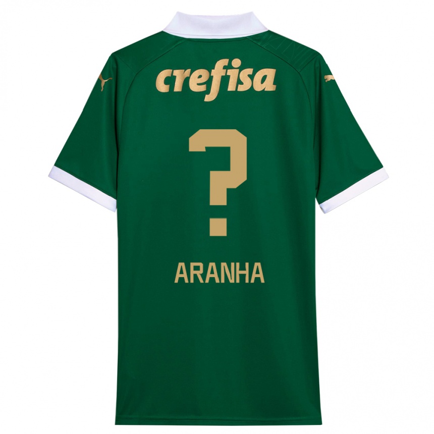 Kids Football Aranha #0 Green White Home Jersey 2024/25 T-Shirt