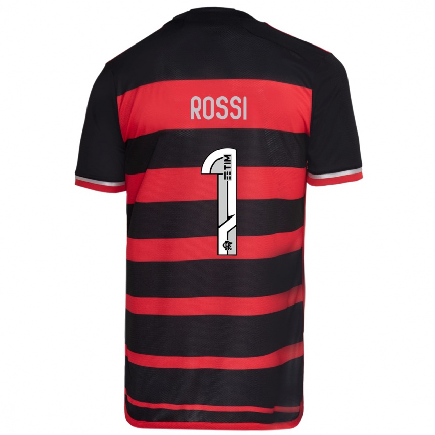 Kids Football Agustin Rossi #1 Red Black Home Jersey 2024/25 T-Shirt