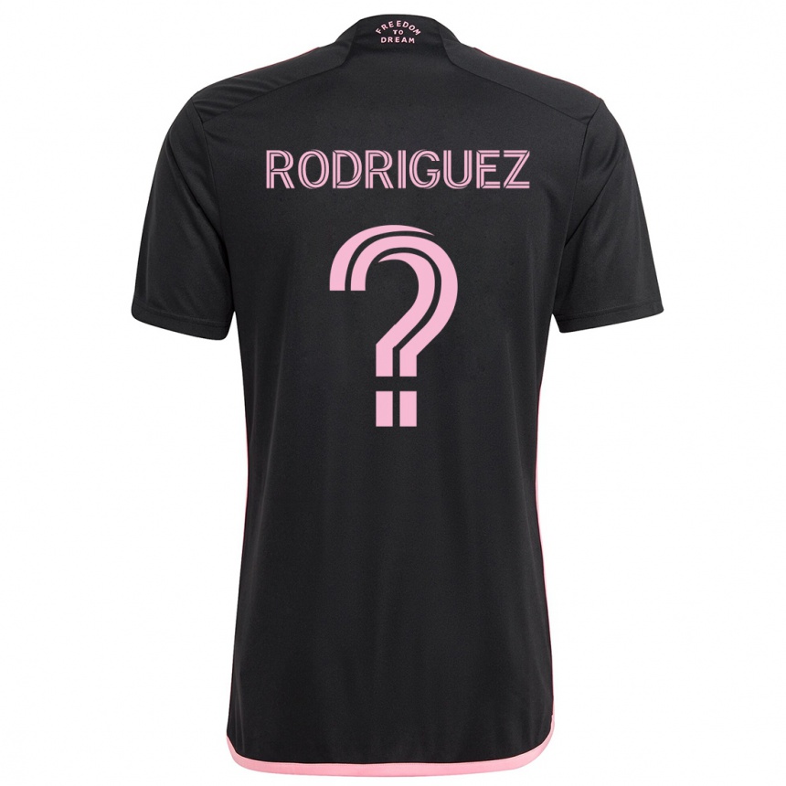 Kids Football Emerson Rodríguez #0 Black Away Jersey 2024/25 T-Shirt