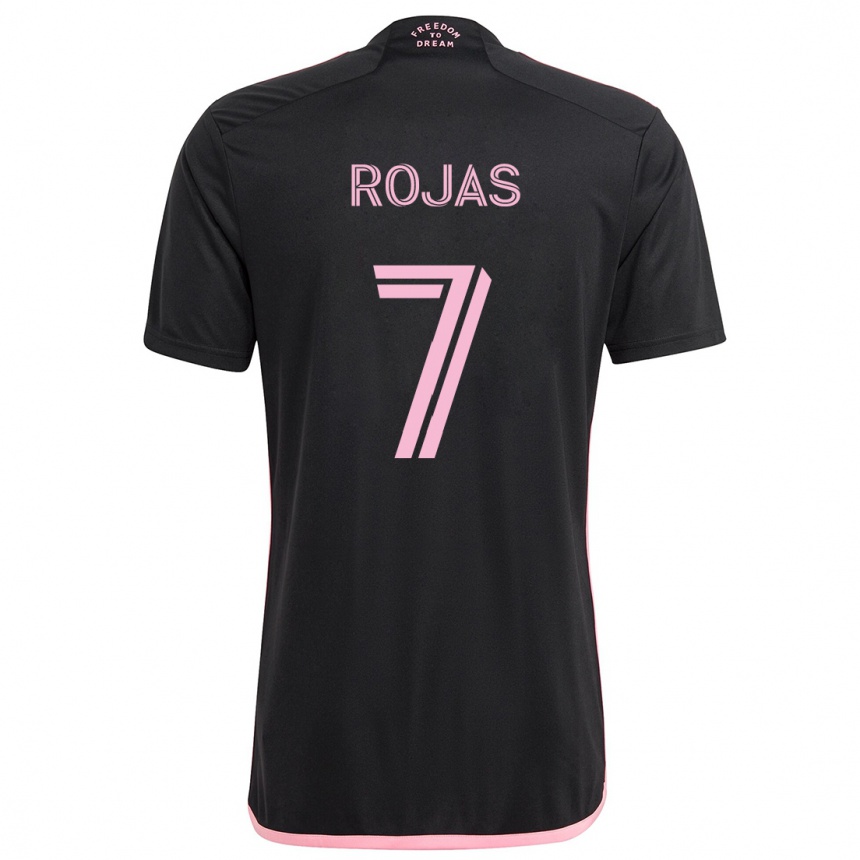 Kids Football Matías Rojas #7 Black Away Jersey 2024/25 T-Shirt