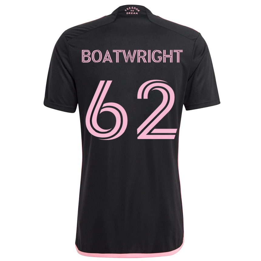 Kids Football Israel Boatwright #62 Black Away Jersey 2024/25 T-Shirt