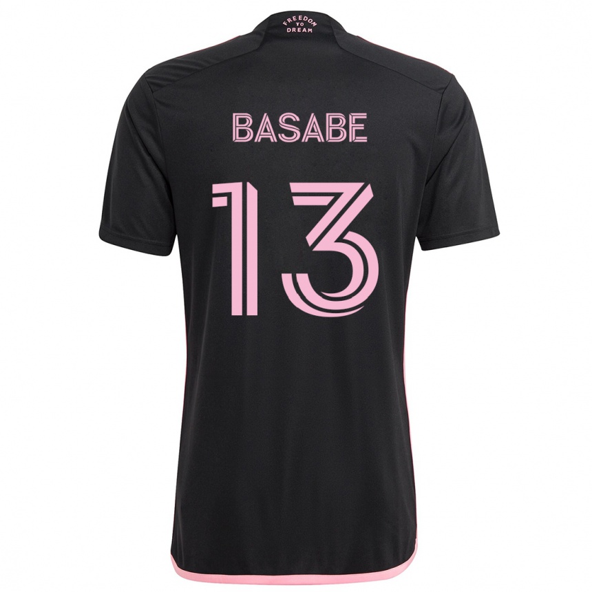 Kids Football Samuel Basabe #13 Black Away Jersey 2024/25 T-Shirt