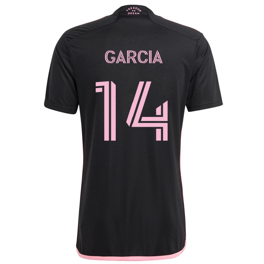 Kids Football Santiago Garcia #14 Black Away Jersey 2024/25 T-Shirt