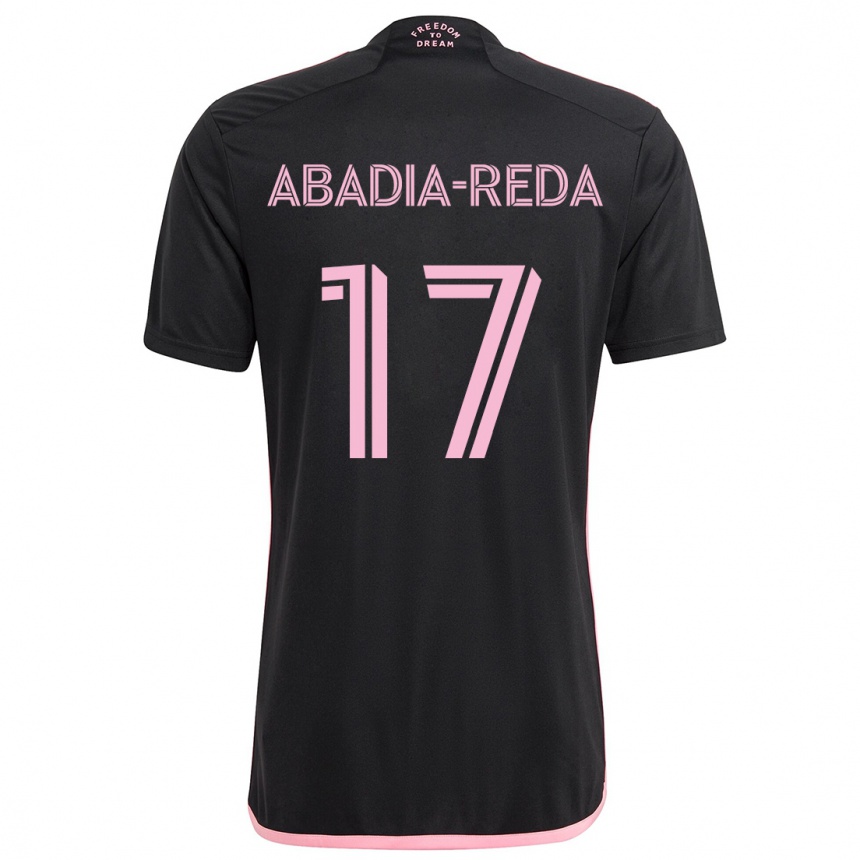 Kids Football Ezequiel Abadia-Reda #17 Black Away Jersey 2024/25 T-Shirt