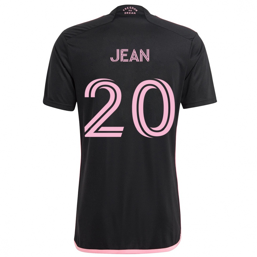 Kids Football Corentin Jean #20 Black Away Jersey 2024/25 T-Shirt