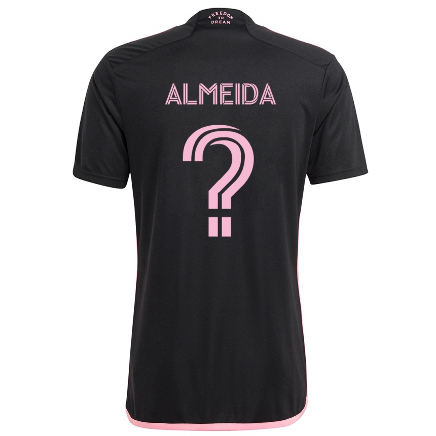 Kids Football Nicholas Almeida #0 Black Away Jersey 2024/25 T-Shirt