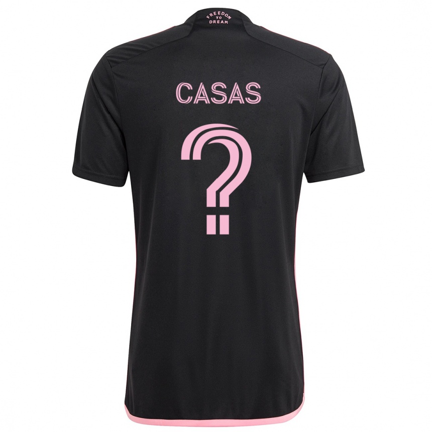 Kids Football André Casas #0 Black Away Jersey 2024/25 T-Shirt