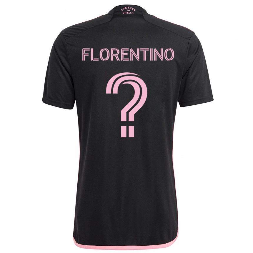 Kids Football Gabriel Florentino #0 Black Away Jersey 2024/25 T-Shirt