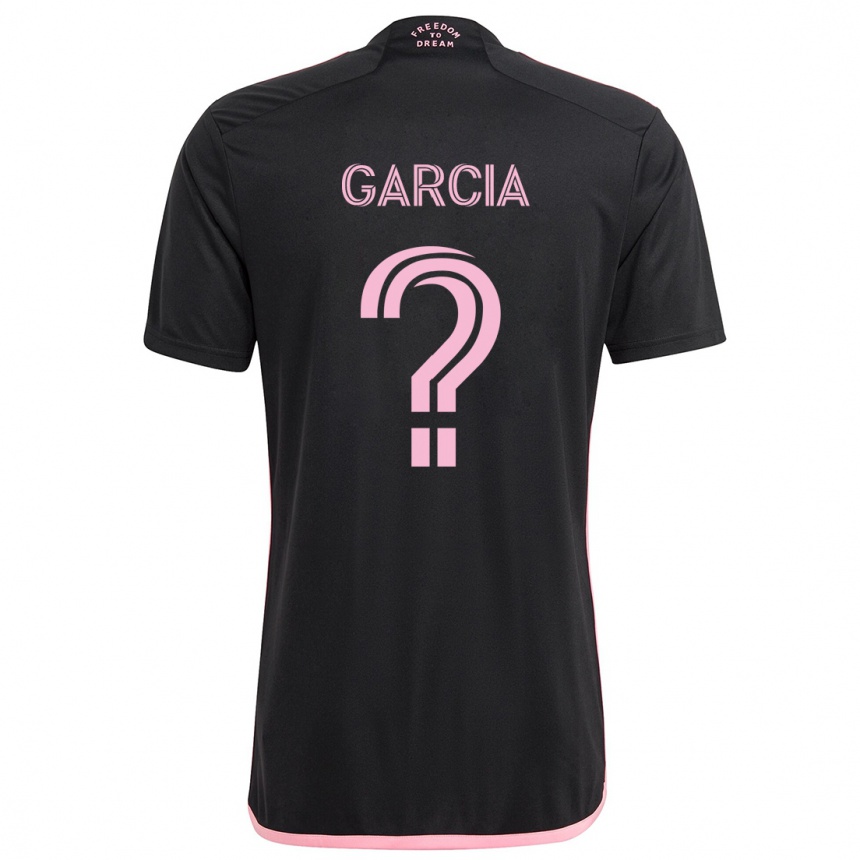 Kids Football Lesther Garcia #0 Black Away Jersey 2024/25 T-Shirt