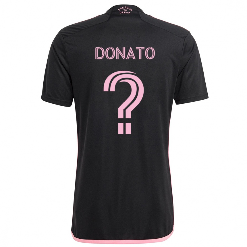 Kids Football Benjamin Donato #0 Black Away Jersey 2024/25 T-Shirt