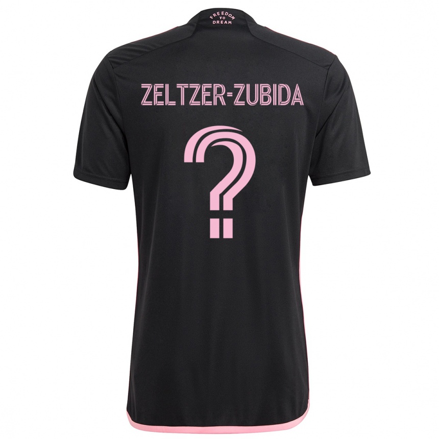 Kids Football Idoh Zeltzer-Zubida #0 Black Away Jersey 2024/25 T-Shirt