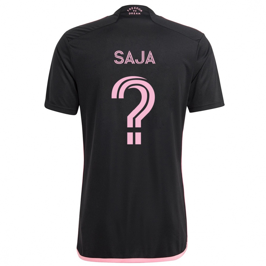 Kids Football Mateo Saja #0 Black Away Jersey 2024/25 T-Shirt