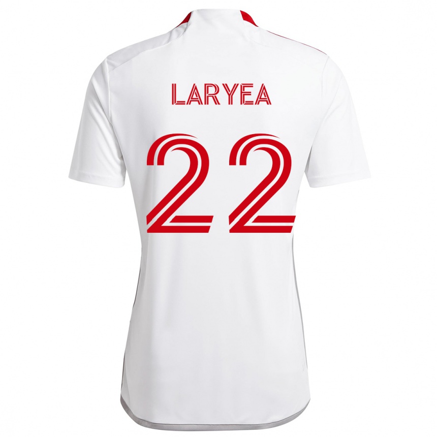 Kids Football Richie Laryea #22 White Red Away Jersey 2024/25 T-Shirt