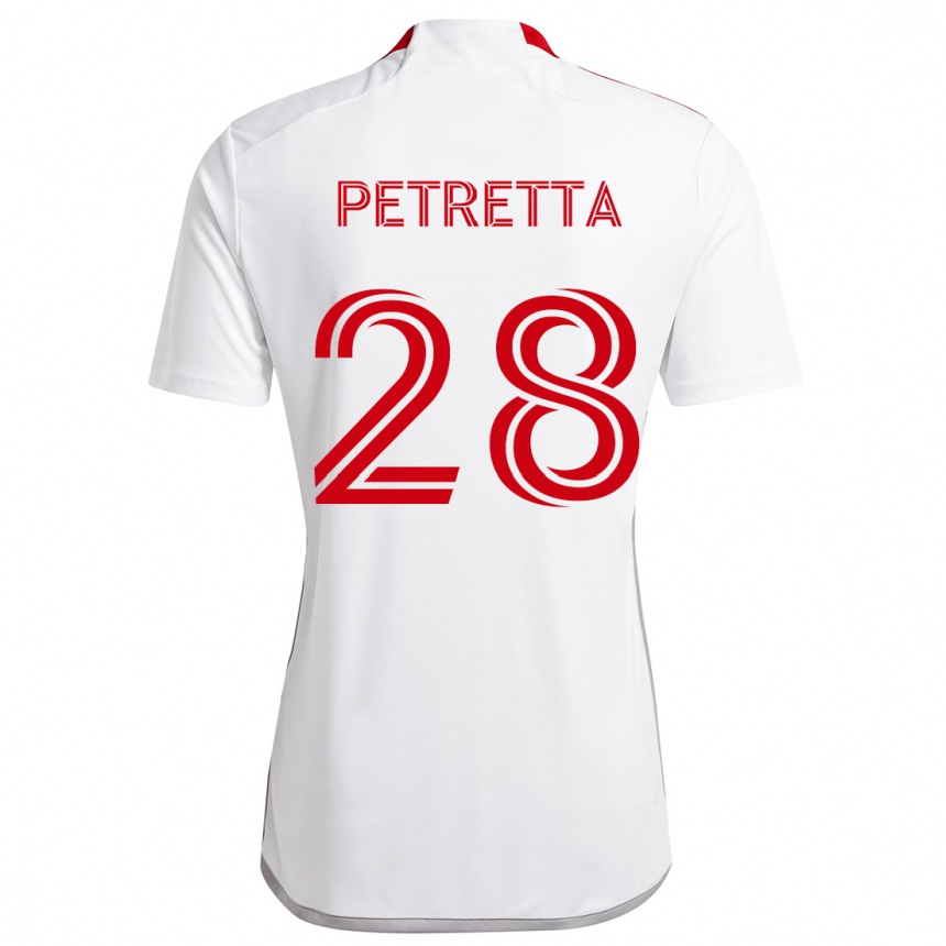 Kids Football Raoul Petretta #28 White Red Away Jersey 2024/25 T-Shirt