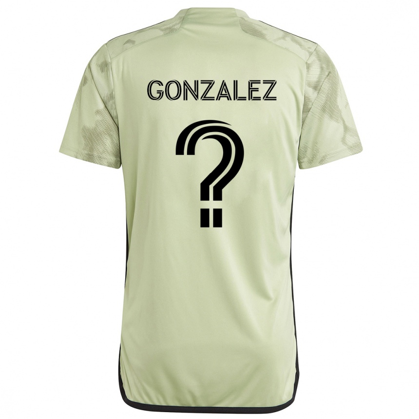 Kids Football Mario González #0 Light Green Away Jersey 2024/25 T-Shirt