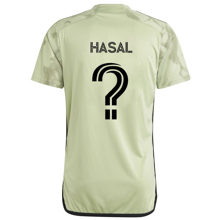 Kids Football Thomas Hasal #0 Light Green Away Jersey 2024/25 T-Shirt