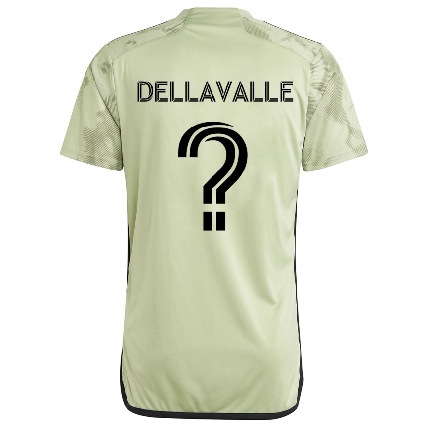 Kids Football Lorenzo Dellavalle #0 Light Green Away Jersey 2024/25 T-Shirt