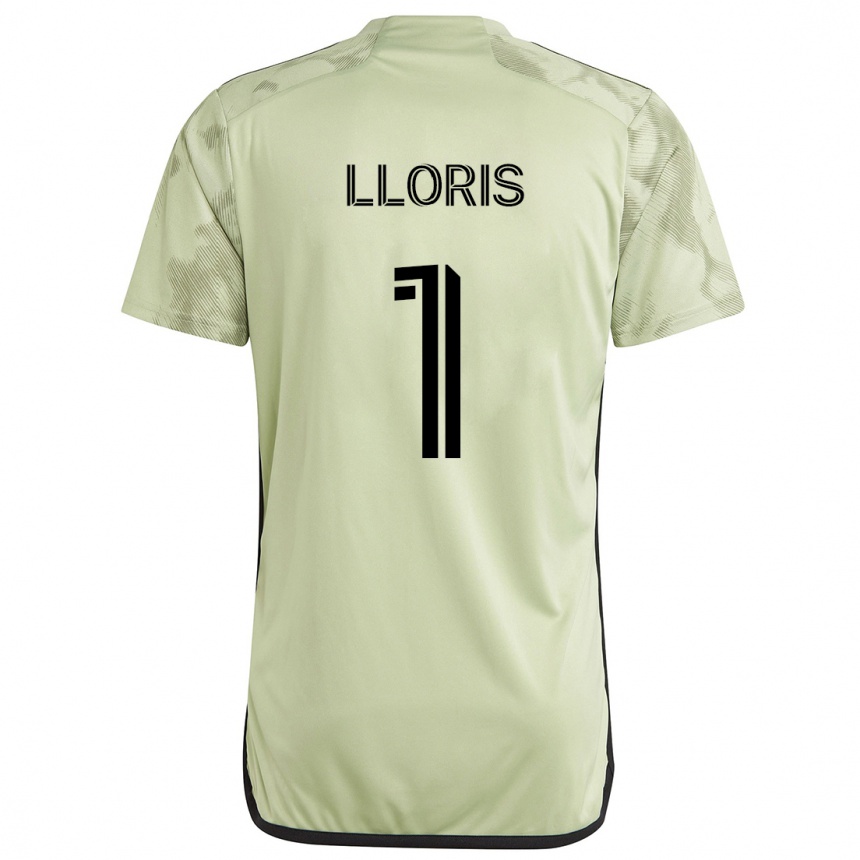 Kids Football Hugo Lloris #1 Light Green Away Jersey 2024/25 T-Shirt