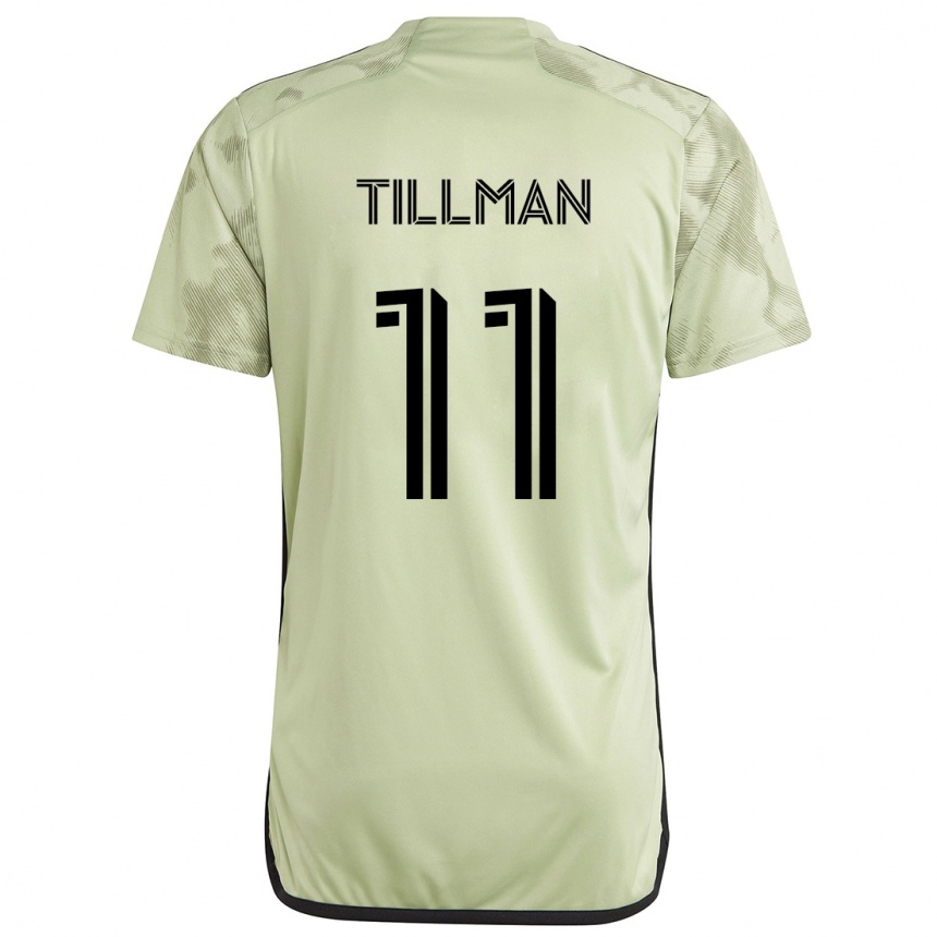 Kids Football Timothy Tillman #11 Light Green Away Jersey 2024/25 T-Shirt