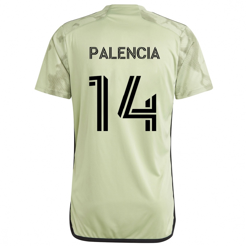 Kids Football Sergi Palencia #14 Light Green Away Jersey 2024/25 T-Shirt