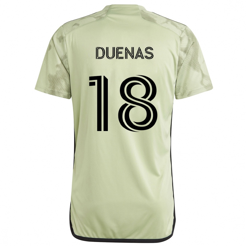 Kids Football Érik Dueñas #18 Light Green Away Jersey 2024/25 T-Shirt