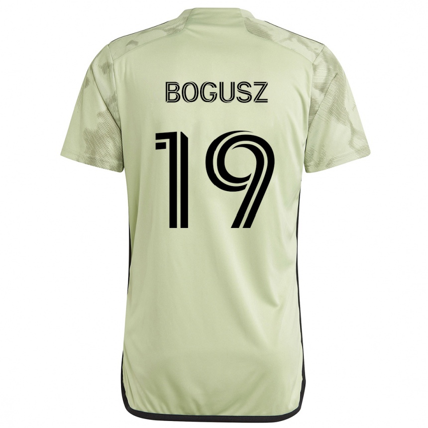 Kids Football Mateusz Bogusz #19 Light Green Away Jersey 2024/25 T-Shirt