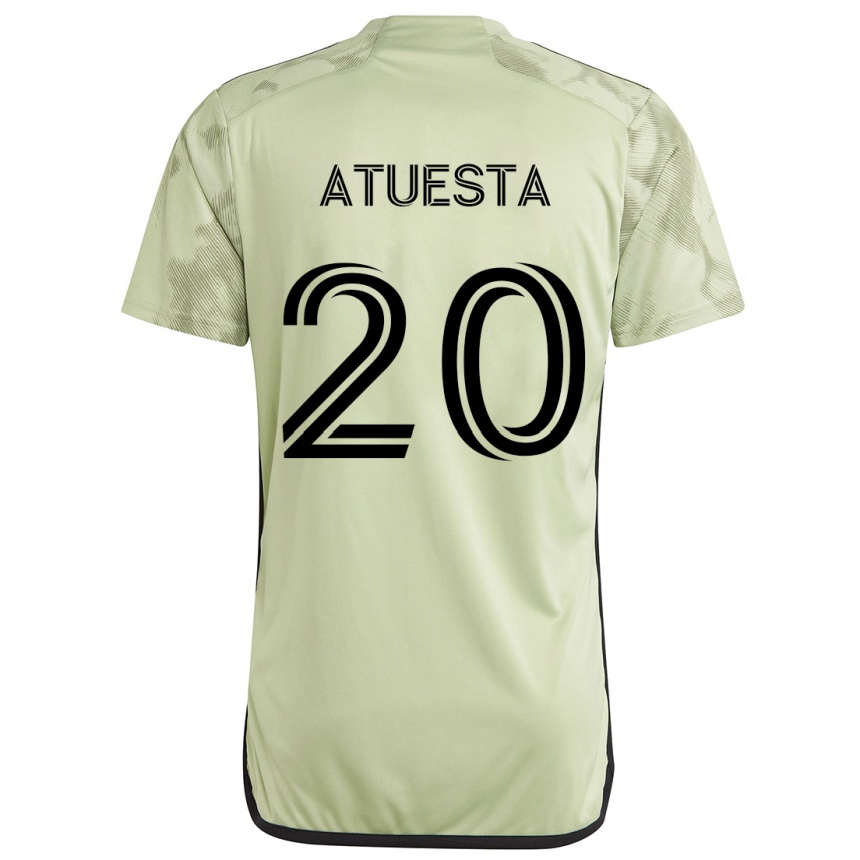 Kids Football Eduard Atuesta #20 Light Green Away Jersey 2024/25 T-Shirt