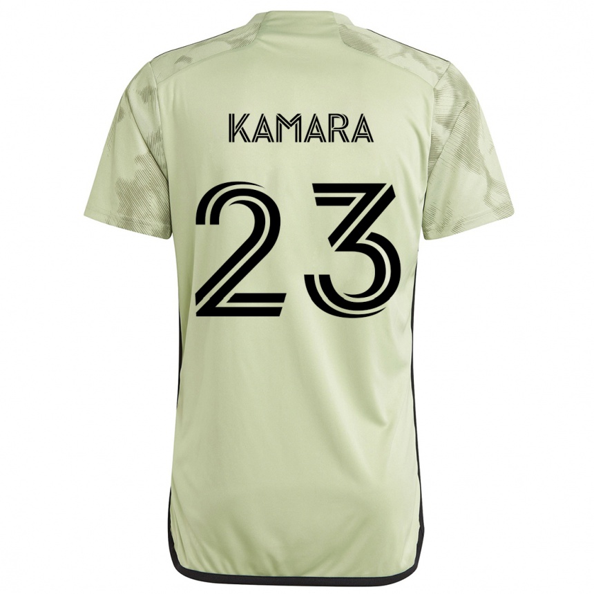 Kids Football Kei Kamara #23 Light Green Away Jersey 2024/25 T-Shirt