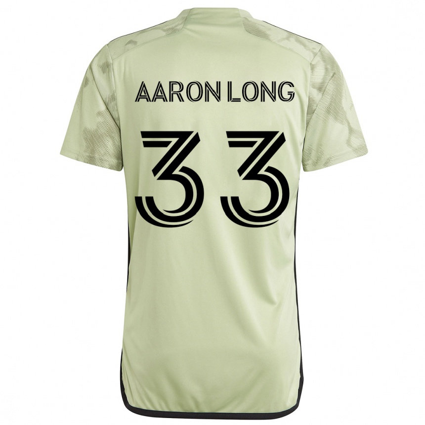 Kids Football Aaron Long #33 Light Green Away Jersey 2024/25 T-Shirt