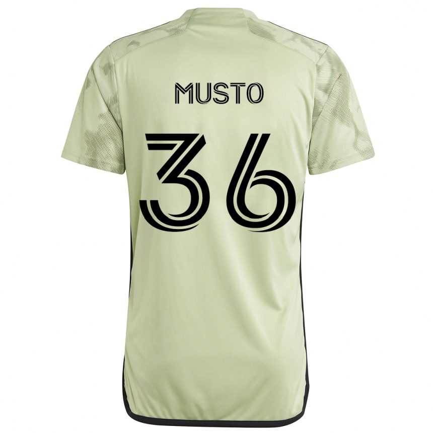 Kids Football Tommy Musto #36 Light Green Away Jersey 2024/25 T-Shirt