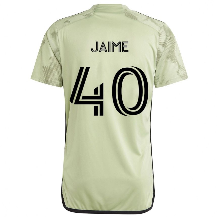 Kids Football Christopher Jaime #40 Light Green Away Jersey 2024/25 T-Shirt