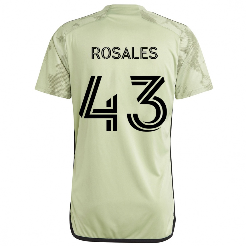 Kids Football Diego Rosales #43 Light Green Away Jersey 2024/25 T-Shirt