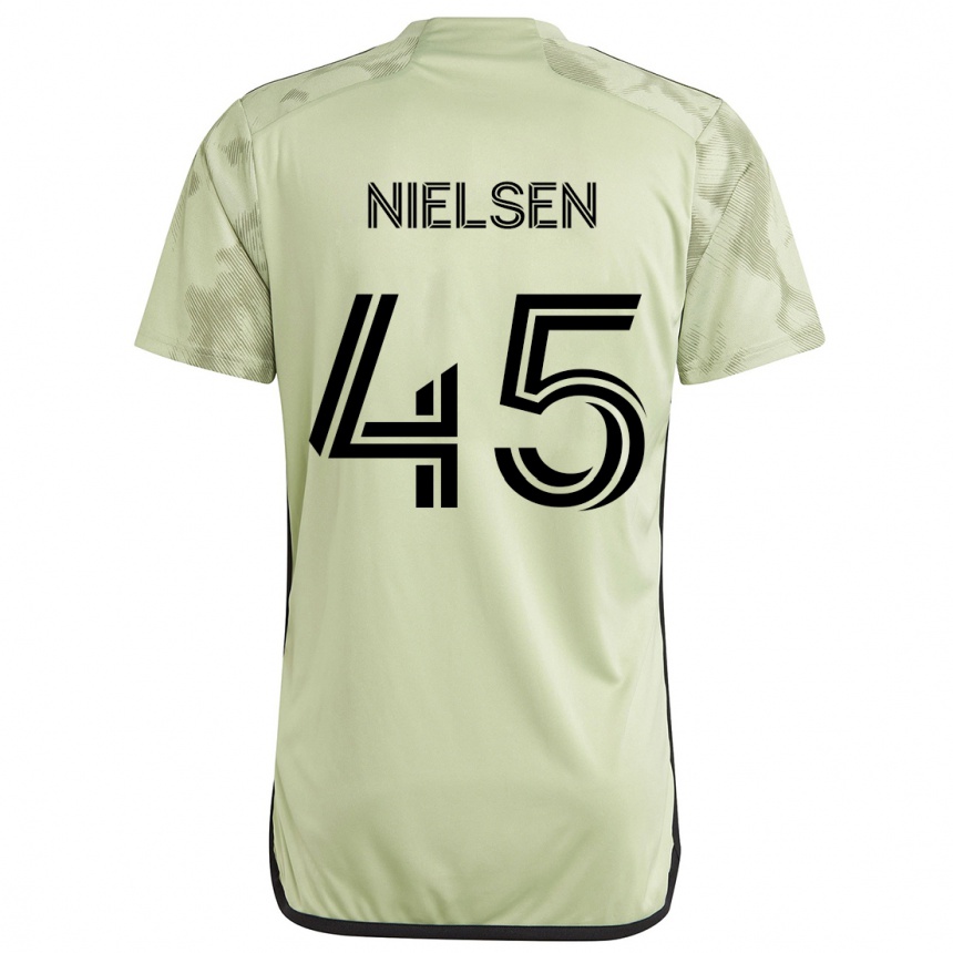 Kids Football Kenny Nielsen #45 Light Green Away Jersey 2024/25 T-Shirt