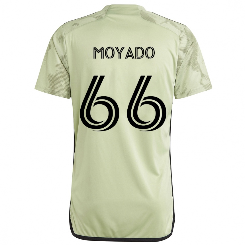 Kids Football Bryan Moyado #66 Light Green Away Jersey 2024/25 T-Shirt