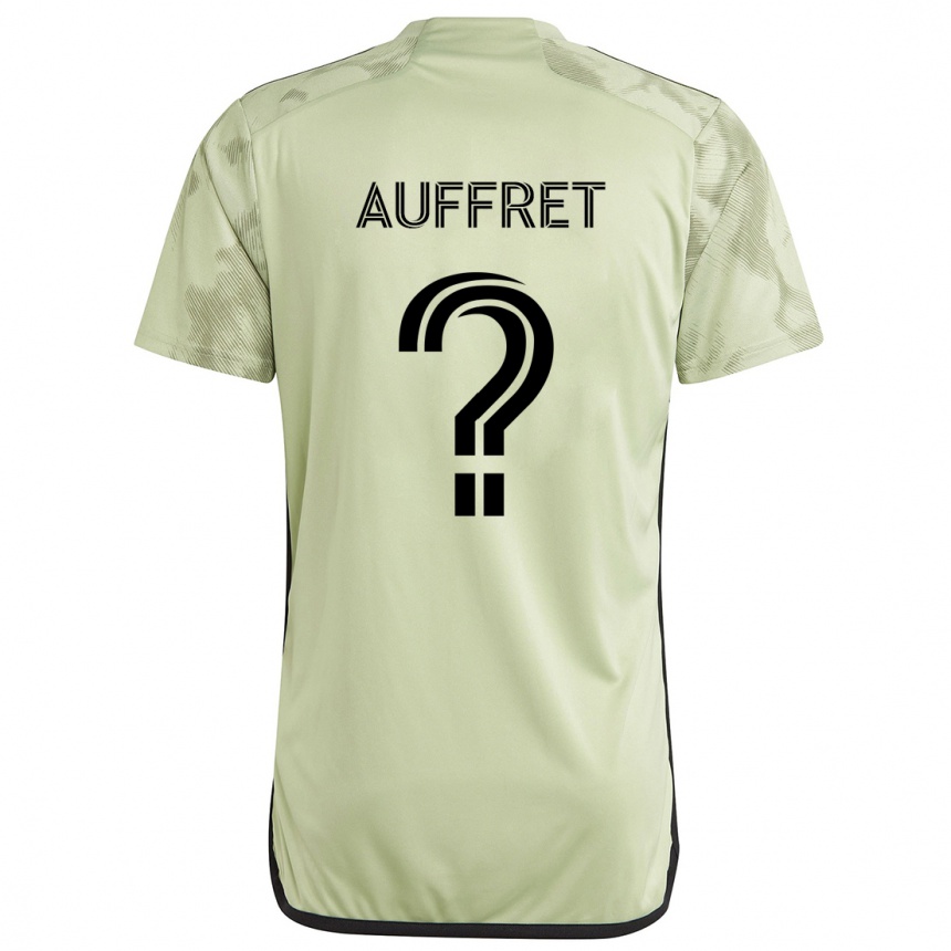 Kids Football Dylan Auffret #0 Light Green Away Jersey 2024/25 T-Shirt