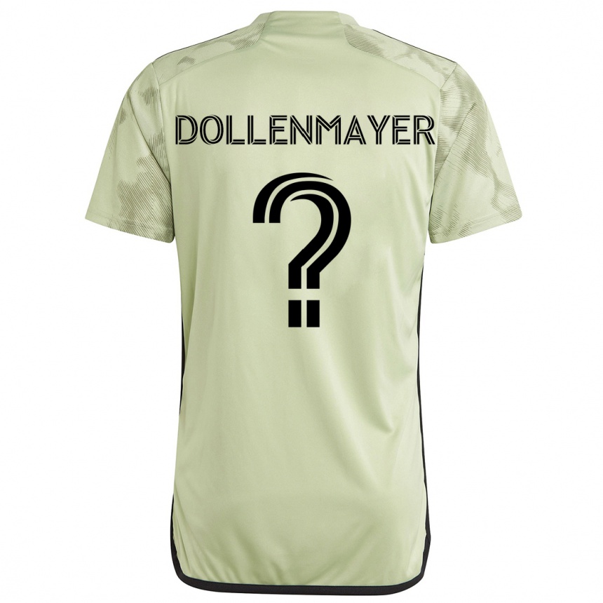 Kids Football Noah Dollenmayer #0 Light Green Away Jersey 2024/25 T-Shirt