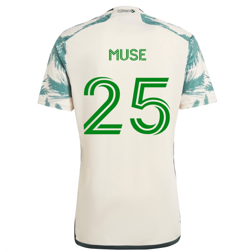 Kids Football Trey Muse #25 Beige Brown Away Jersey 2024/25 T-Shirt