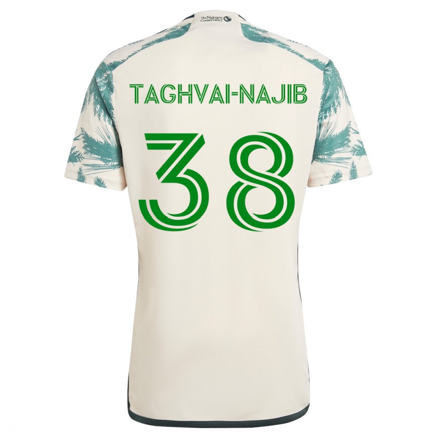 Kids Football Braxton Taghvai-Najib #38 Beige Brown Away Jersey 2024/25 T-Shirt